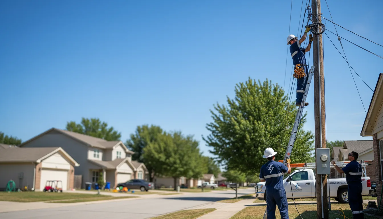 Residential electrician providing installation services in Roundup, MT